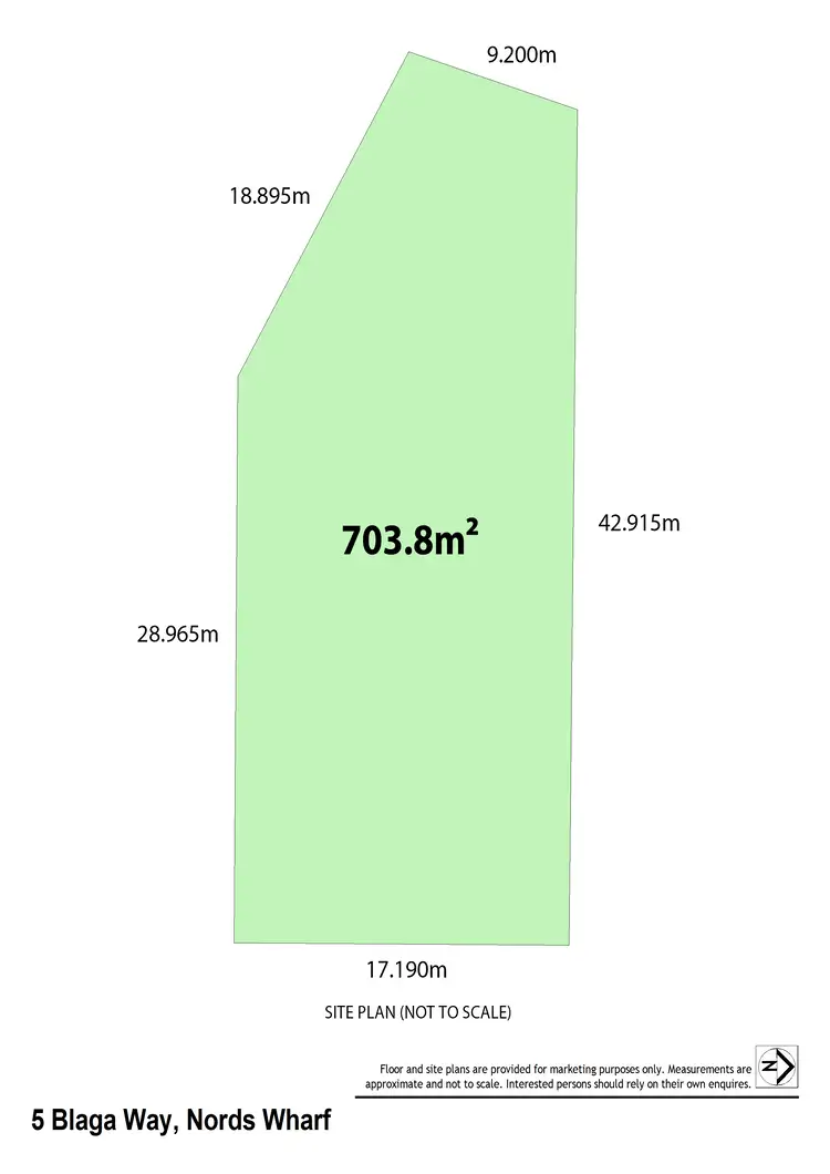 Floorplan of Homely land listing, 5 Blaga Way, Nords Wharf NSW 2281