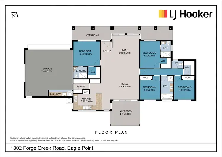 Floorplan of Homely house listing, 1302 Forge Creek Road, Eagle Point VIC 3878