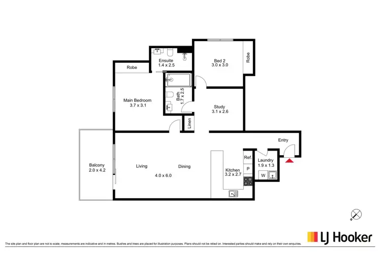 Floorplan of Homely apartment listing, 7/29 State Circle, Deakin ACT 2600