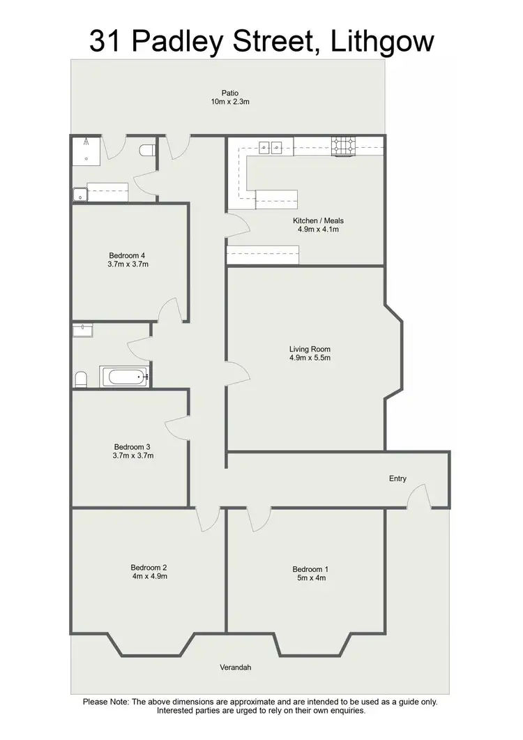 Floorplan of Homely house listing, 31 Padley Street, Lithgow NSW 2790