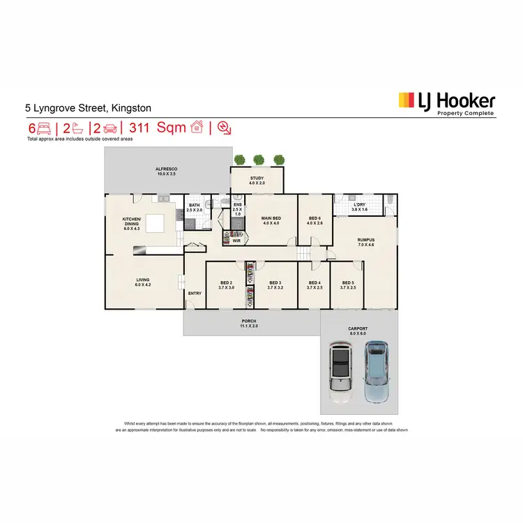 Floorplan of Homely house listing, 5 Lyngrove Street, Kingston QLD 4114