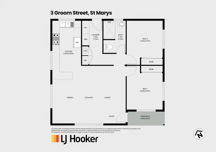 Floorplan of Homely house listing, 3 Groom Street, St Marys TAS 7215