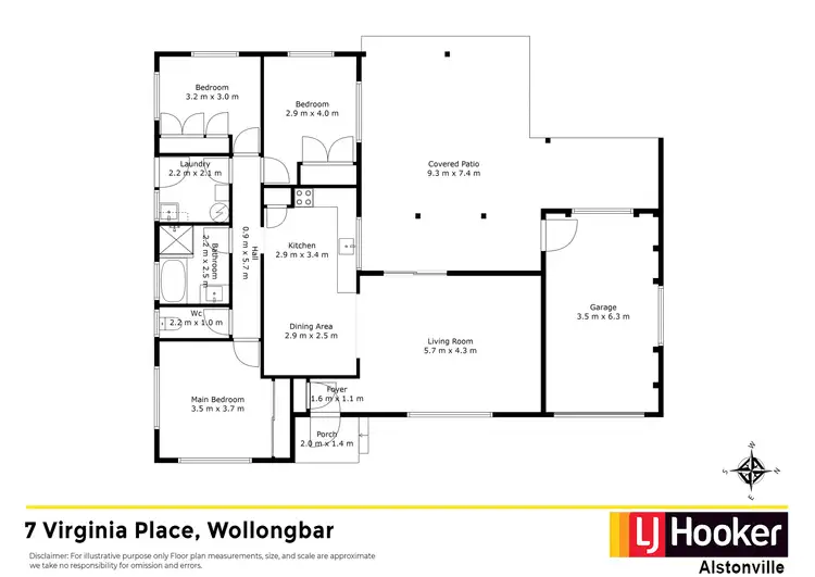 Floorplan of Homely house listing, 7 Virginia Place, Wollongbar NSW 2477