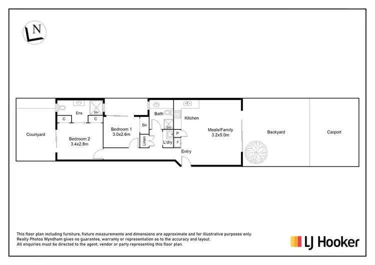 Floorplan of Homely unit listing, 11/20 Hyde Park Avenue, Craigieburn VIC 3064