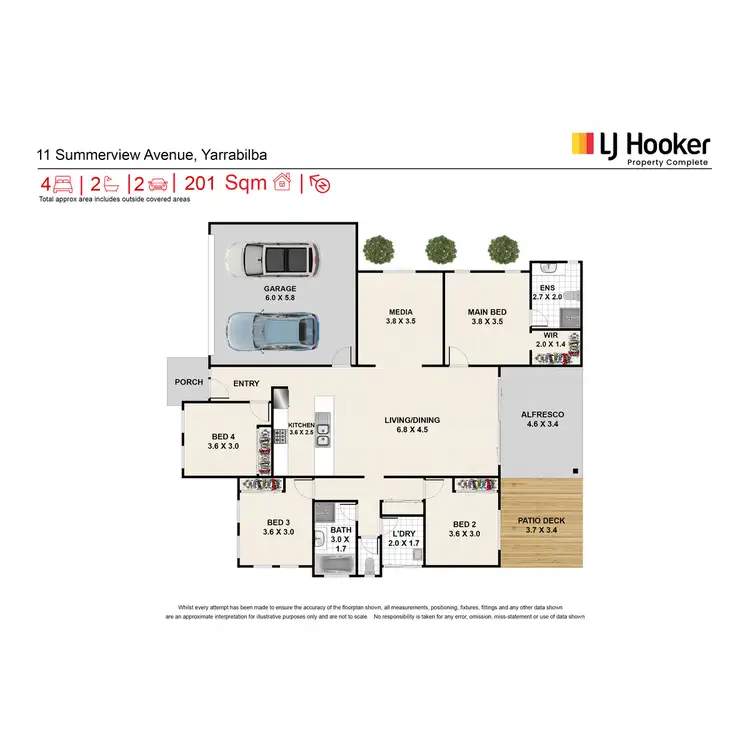 Floorplan of Homely house listing, 11 Summerview Avenue, Yarrabilba QLD 4207