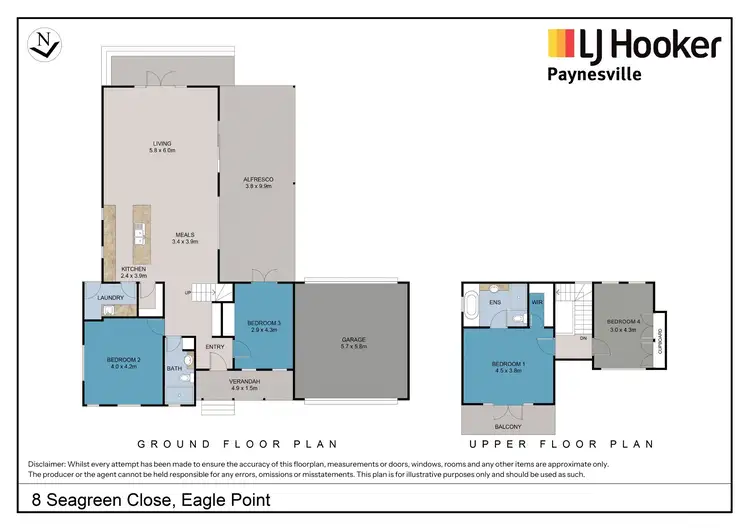 Floorplan of Homely house listing, 8 Seagreen Close, Eagle Point VIC 3878
