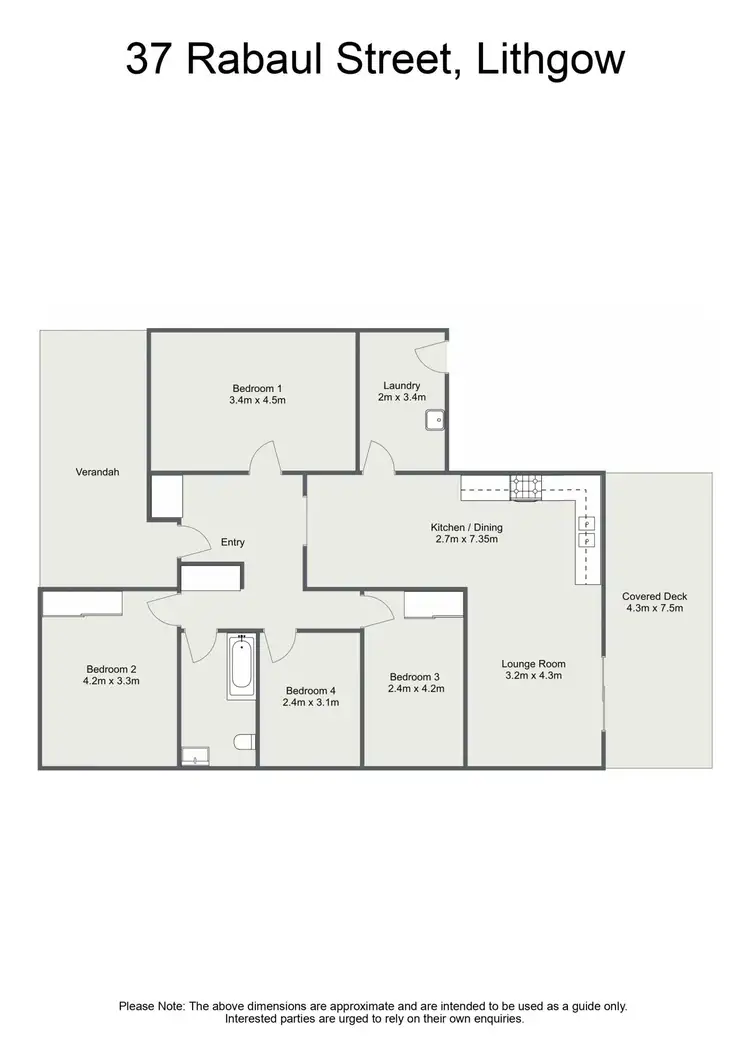 Floorplan of Homely house listing, 37 Rabaul Street, Lithgow NSW 2790
