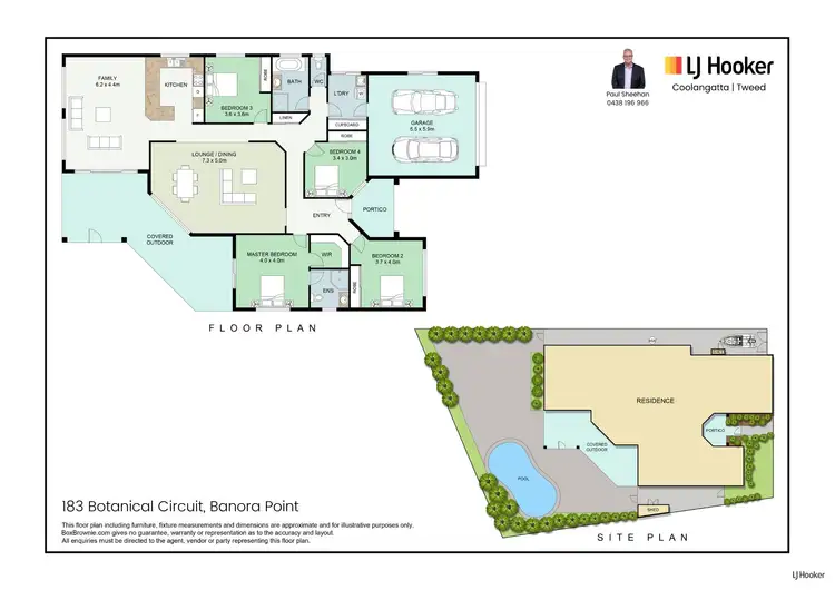 Floorplan of Homely house listing, 183 Botanical Circuit, Banora Point NSW 2486