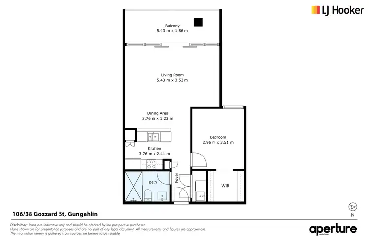 Floorplan of Homely unit listing, 106/38 Gozzard Street, Gungahlin ACT 2912