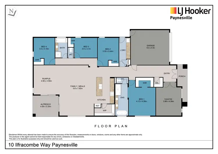 Floorplan of Homely house listing, 10 Ilfracombe Way, Paynesville VIC 3880