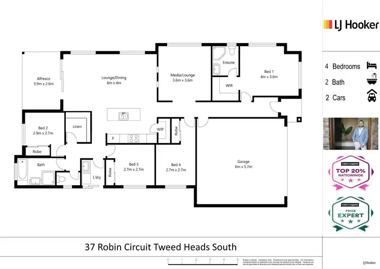 Floorplan of Homely house listing, 37 Robin Circuit, Tweed Heads South NSW 2486