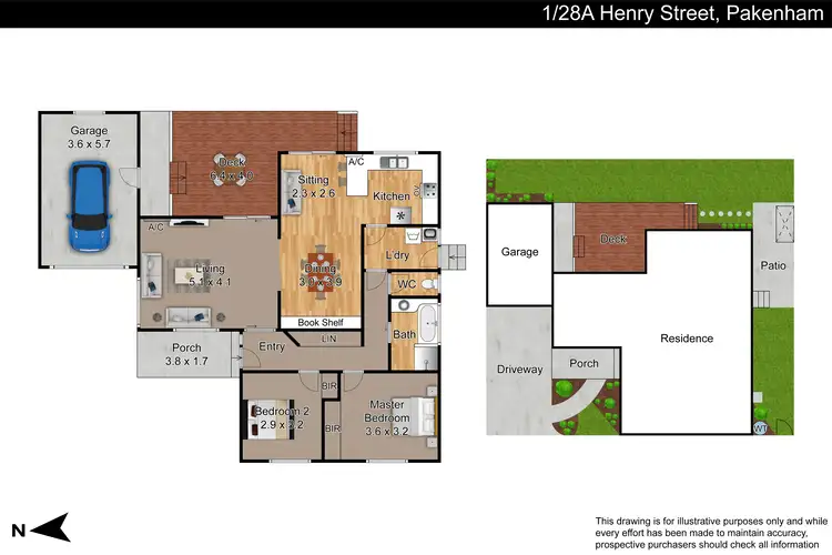 Floorplan of Homely unit listing, 1/28A Henry Street, Pakenham VIC 3810