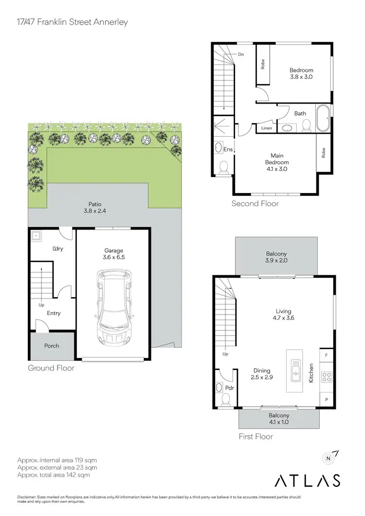 Floorplan of Homely townhouse listing, 17/47 Franklin Street, Annerley QLD 4103