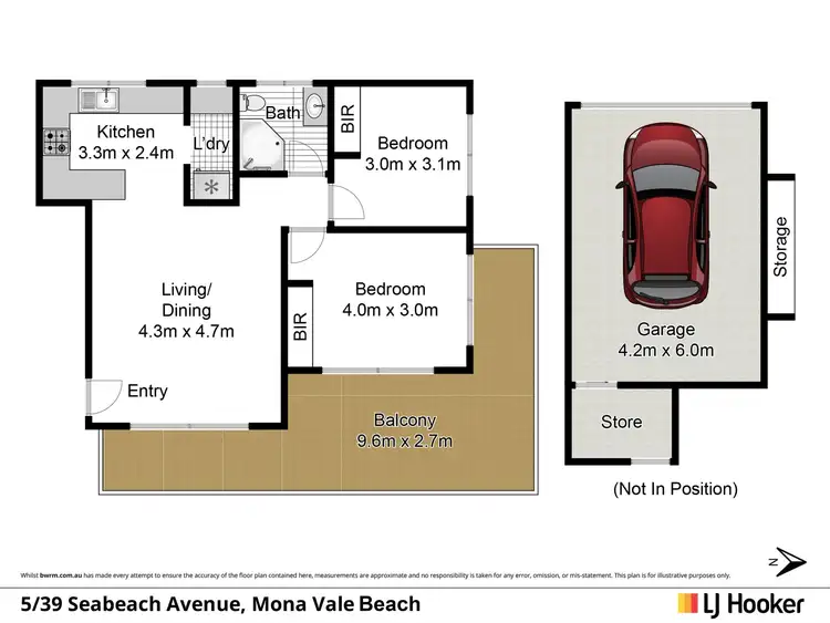Floorplan of Homely unit listing, 5/39 Seabeach Avenue, Mona Vale NSW 2103