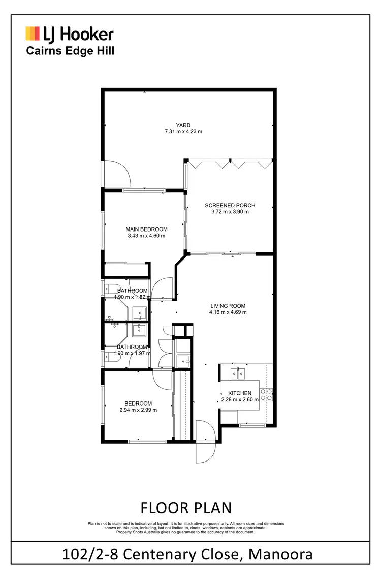 Floorplan of Homely apartment listing, 102/2-8 Centenary Close, Manoora QLD 4870