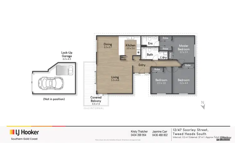 Floorplan of Homely unit listing, 12/39-47 Soorley Street, Tweed Heads South NSW 2486