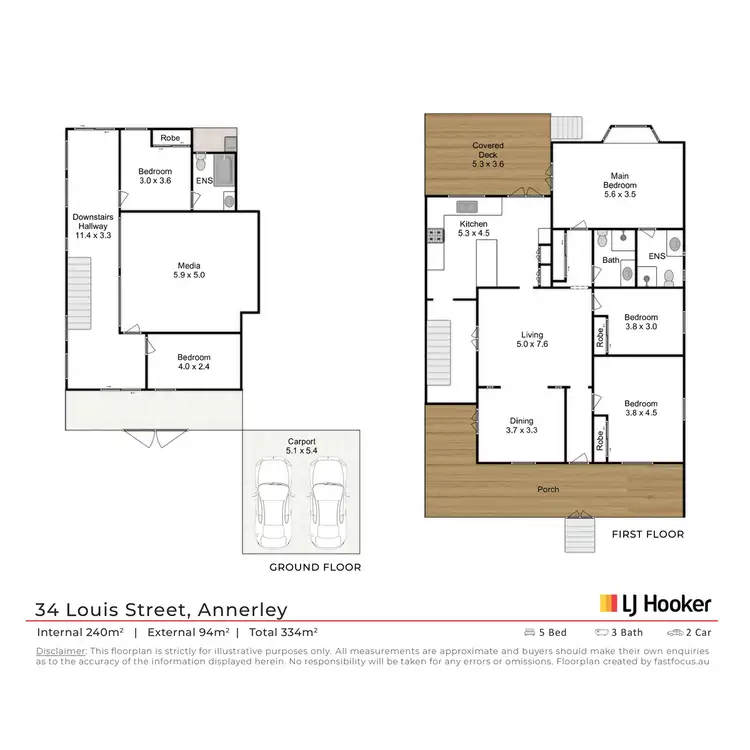 Floorplan of Homely house listing, 34 Louis Street, Annerley QLD 4103