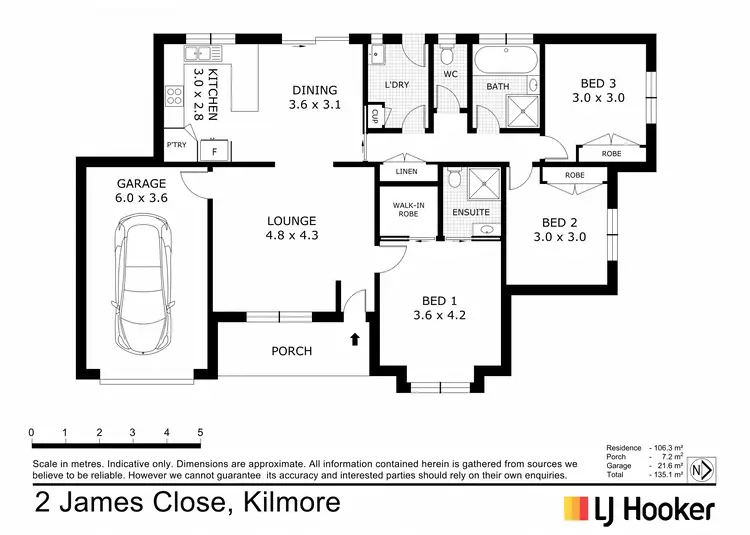 Floorplan of Homely house listing, 2 James Close, Kilmore VIC 3764