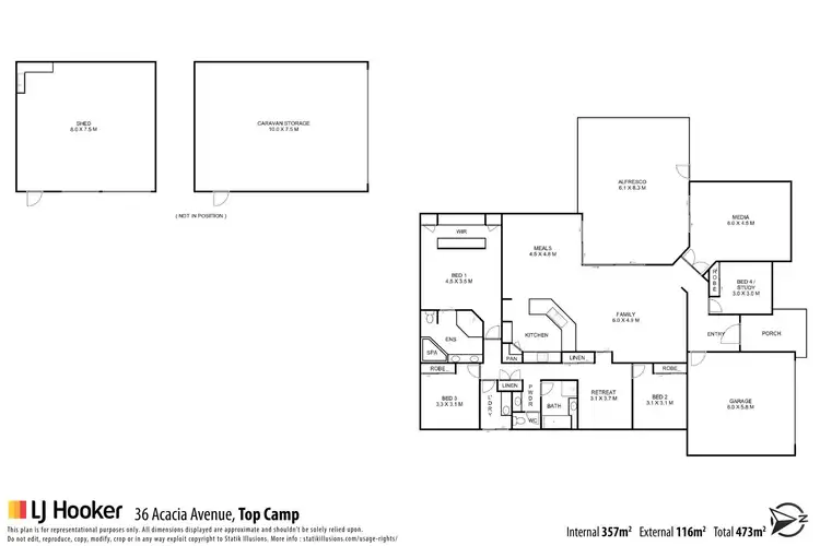 Floorplan of Homely house listing, 36 Acacia Avenue, Top Camp QLD 4350