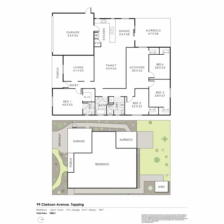 Floorplan of Homely house listing, 99 Clarkson Avenue, Tapping WA 6065