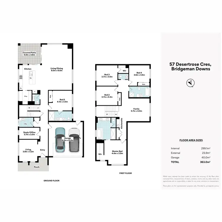 Floorplan of Homely house listing, 57 Desertrose Crescent, Bridgeman Downs QLD 4035