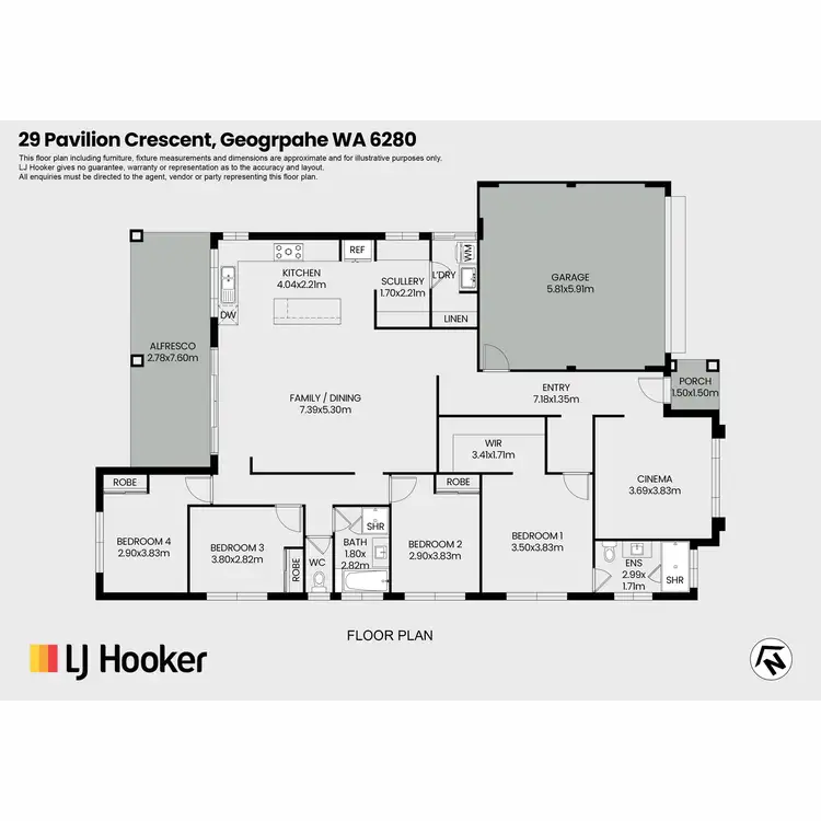 Floorplan of Homely house listing, 29 Pavilion Crescent, Geographe WA 6280