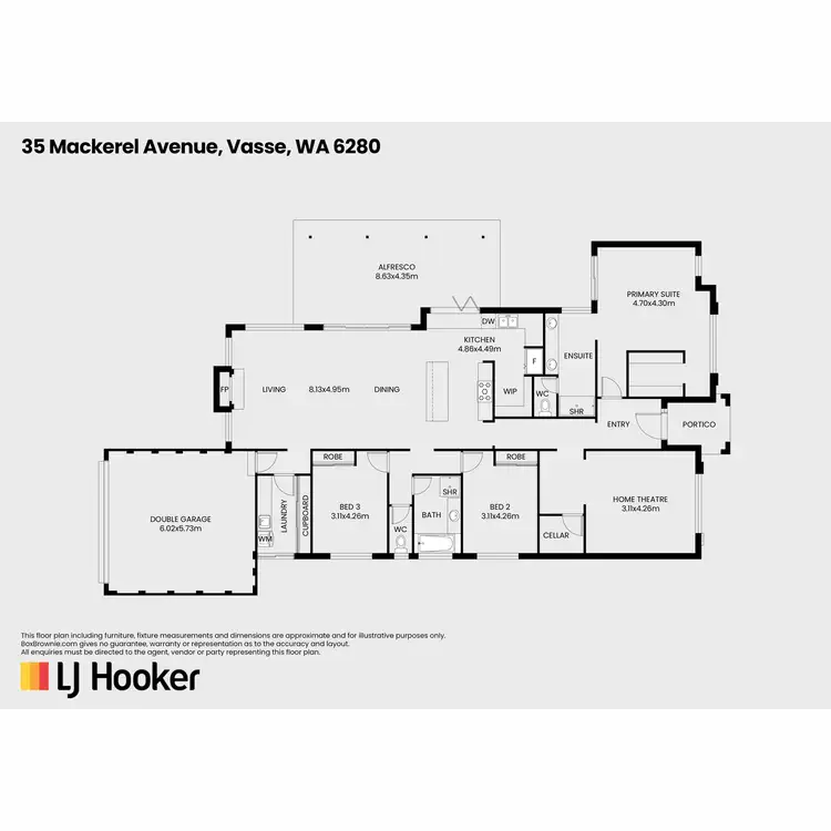 Floorplan of Homely house listing, 35 Mackerel Avenue, Vasse WA 6280