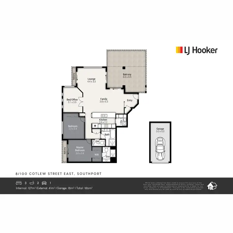 Floorplan of Homely apartment listing, Unit 8 Northern/100 Cotlew Street East, Southport QLD 4215