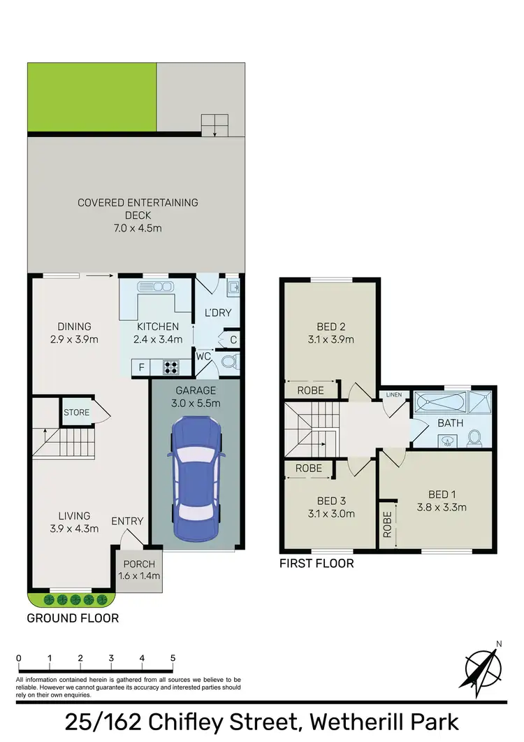 Floorplan of Homely townhouse listing, 25/162 Chifley Street, Wetherill Park NSW 2164