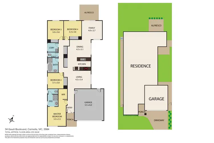 Floorplan of Homely house listing, 34 Gaudi Boulevard, Corinella VIC 3984