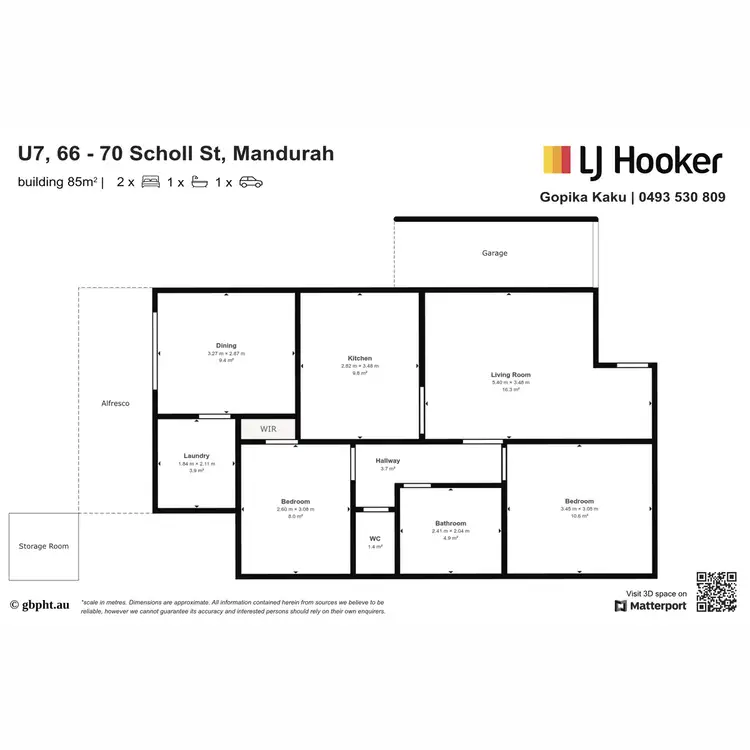 Floorplan of Homely unit listing, 7/66-70 Sholl Street, Mandurah WA 6210