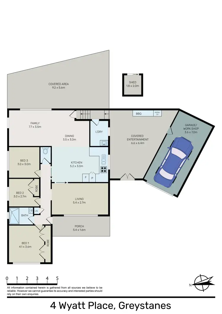 Floorplan of Homely house listing, 4 Wyatt Place, Greystanes NSW 2145