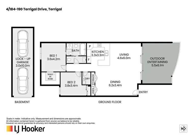 Floorplan of Homely unit listing, 4/184-190 Terrigal Drive, Terrigal NSW 2260