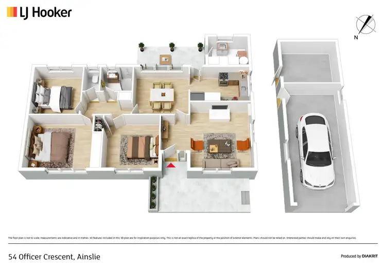 Floorplan of Homely house listing, 54 Officer Crescent, Ainslie ACT 2602