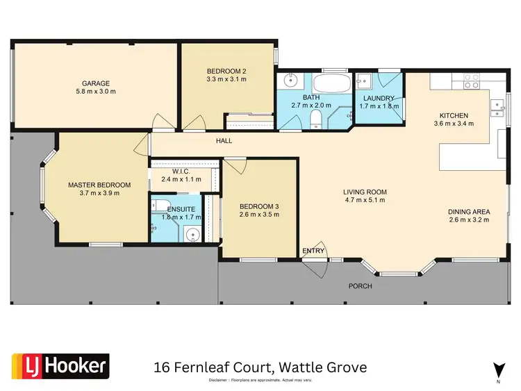 Floorplan of Homely house listing, 16 Fernleaf Court, Wattle Grove NSW 2173