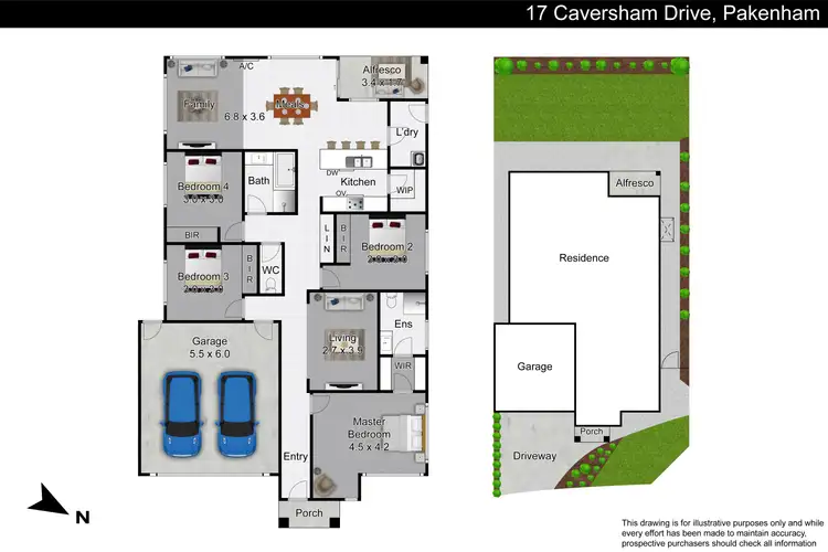 Floorplan of Homely house listing, 17 Caversham Drive, Pakenham VIC 3810