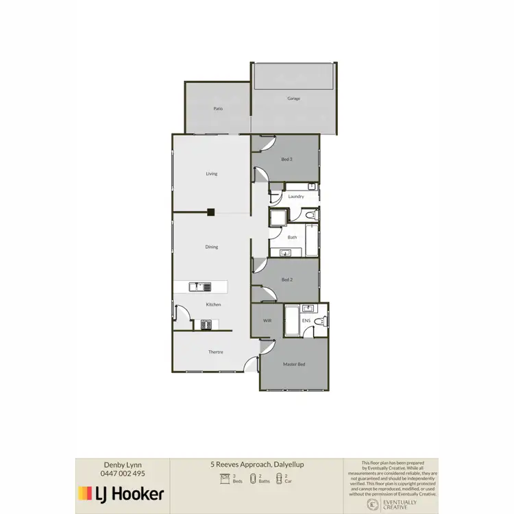 Floorplan of Homely house listing, 5 Reeves Approach, Dalyellup WA 6230