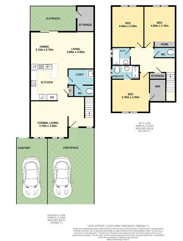 Floorplan of Homely townhouse listing, 23/68 Fisher Street, Belmont WA 6104