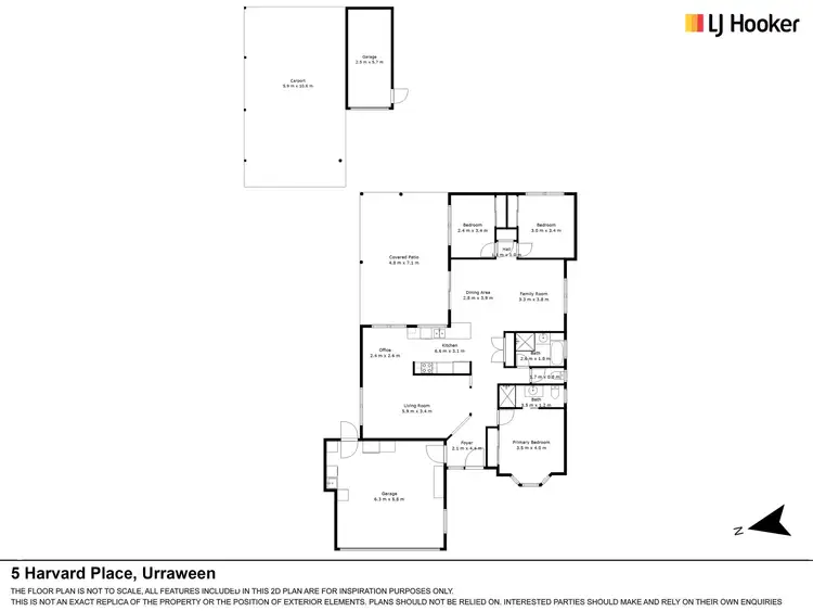 Floorplan of Homely house listing, 5 Harvard Place, Urraween QLD 4655