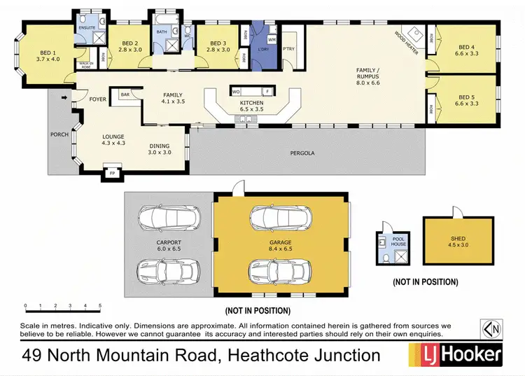 Floorplan of Homely house listing, 49 North Mountain Road, Heathcote Junction VIC 3758