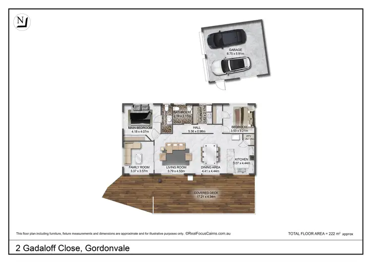 Floorplan of Homely house listing, 2 Gadaloff Close, Gordonvale QLD 4865