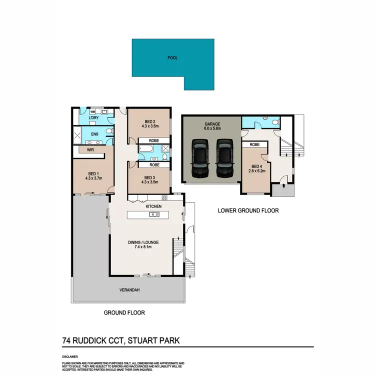 Floorplan of Homely house listing, 74 Ruddick Circuit, Stuart Park NT 820