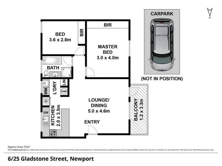 Floorplan of Homely unit listing, 6/25 Gladstone Street, Newport NSW 2106