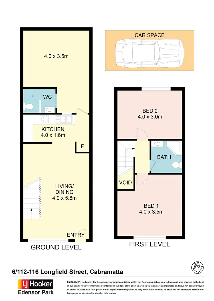 Floorplan of Homely townhouse listing, Unit 6/112-116 Longfield Street, Cabramatta NSW 2166