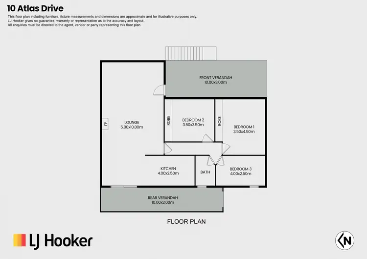 Floorplan of Homely house listing, 10 Atlas Drive, St Helens TAS 7216