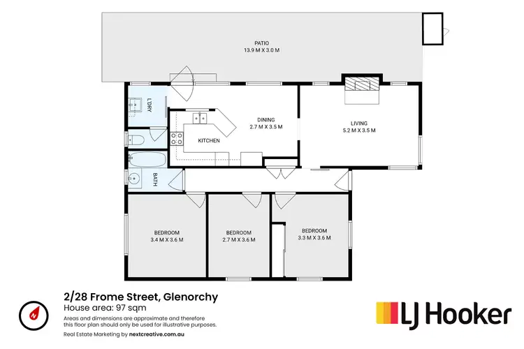 Floorplan of Homely unit listing, Unit 2/28 Frome Street, Glenorchy TAS 7010