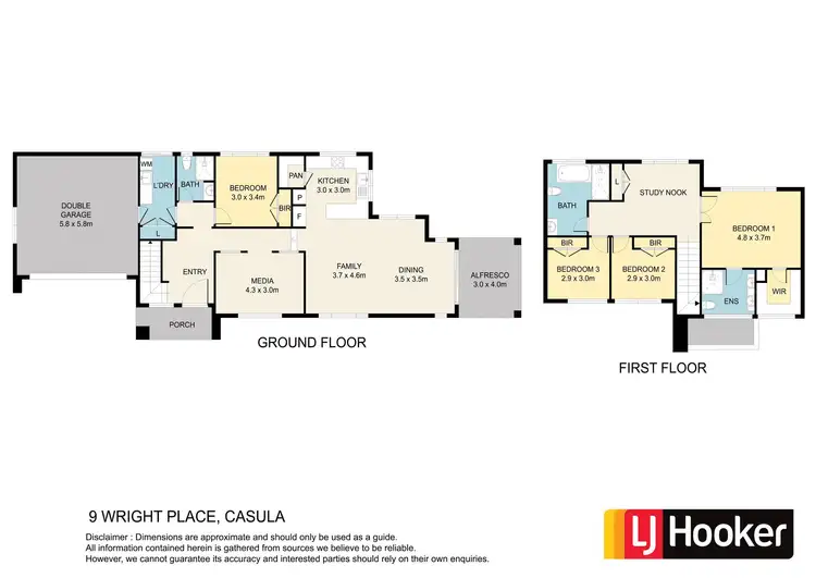 Floorplan of Homely house listing, 9 Wright Place, Casula NSW 2170