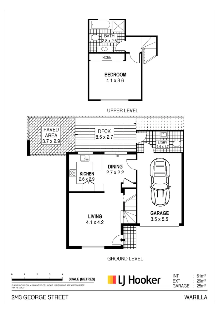 Floorplan of Homely unit listing, 2/43 George Street, Warilla NSW 2528
