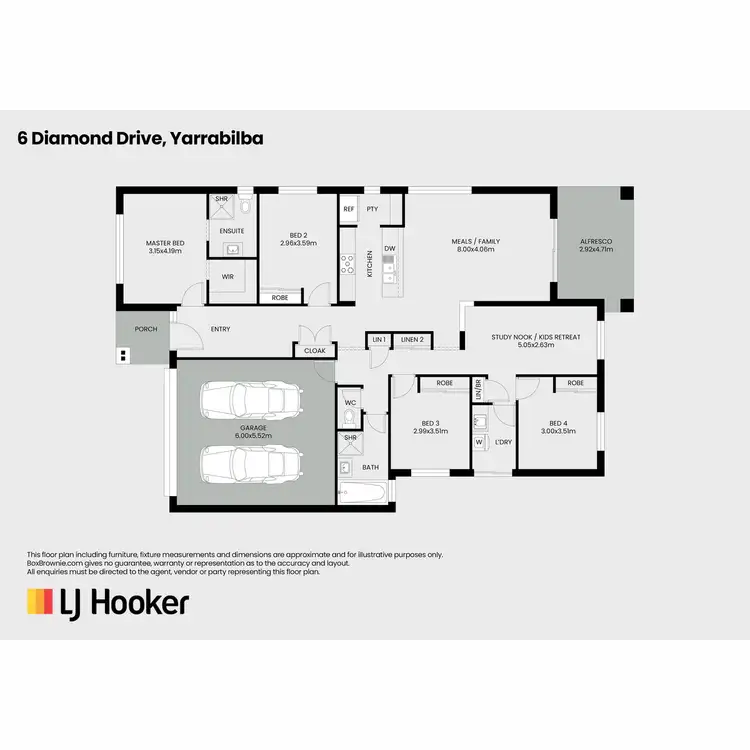 Floorplan of Homely house listing, 6 Diamond Drive, Yarrabilba QLD 4207