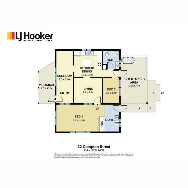 Floorplan of Homely house listing, 32 Compton Street, Iluka NSW 2466
